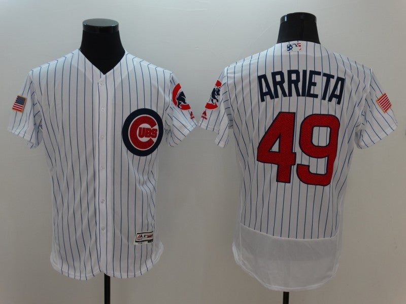 Jake Arrieta Chicago Cubs white Fashion jersey