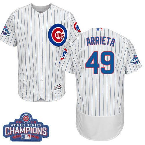 Jake Arrieta Chicago Cubs white Authentic jersey