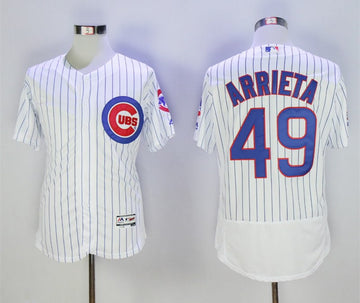 Jake Arrieta Chicago Cubs white jersey
