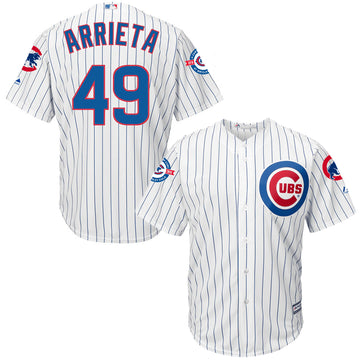 Jake Arrieta Chicago Cubs white jersey