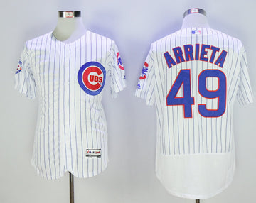 Jake Arrieta Chicago Cubs white jersey