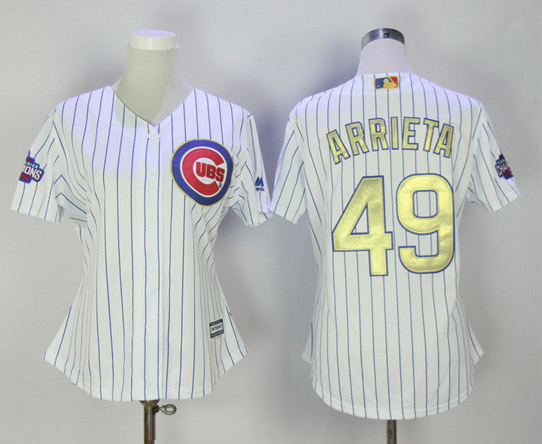 Jake Arrieta Chicago Cubs white jersey