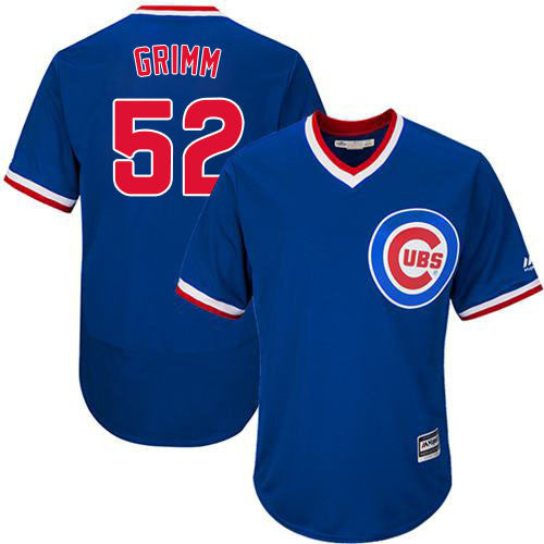 Justin Grimm Chicago Cubs blue Cooperstown jersey