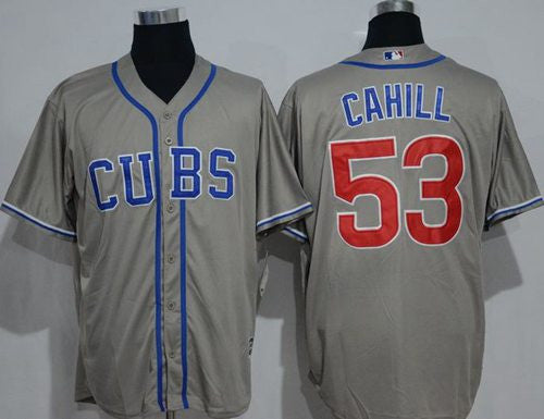 Trevor Cahill Chicago Cubs grey Alternate jersey