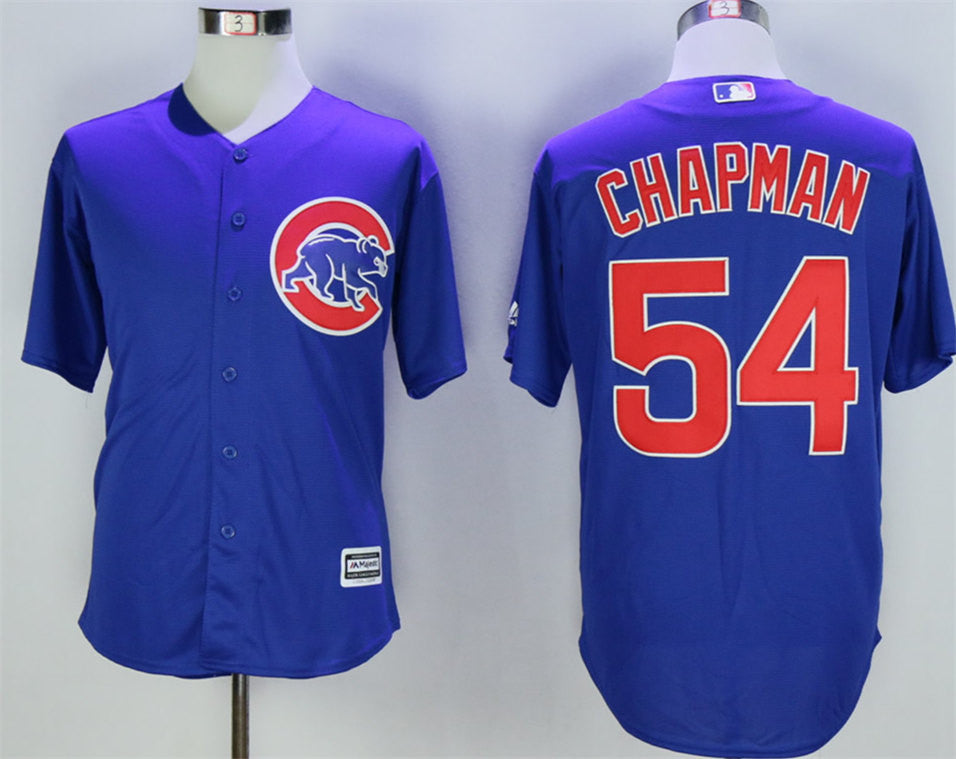 Aroldis Chapman Chicago Cubs blue jersey