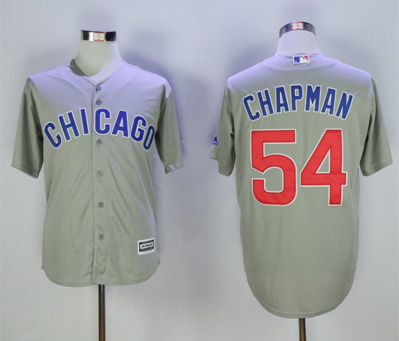Aroldis Chapman Chicago Cubs gray jersey