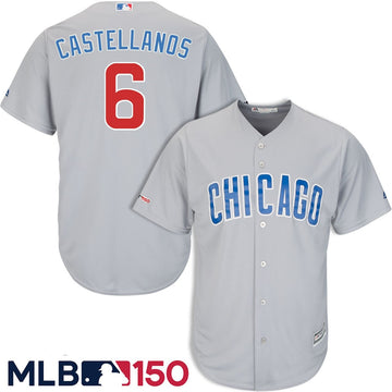 Nick Castellanos Chicago Cubs gray jersey