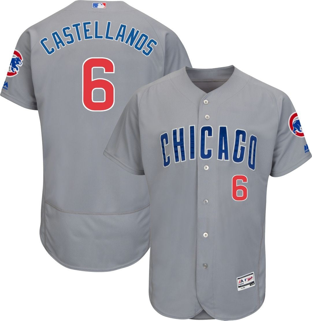 Nick Castellanos Chicago Cubs gray jersey