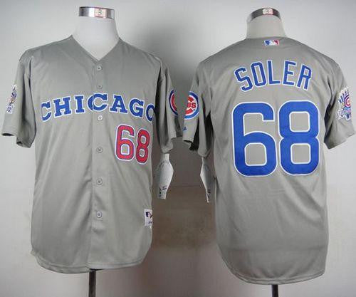Jorge Soler Chicago Cubs grey jersey
