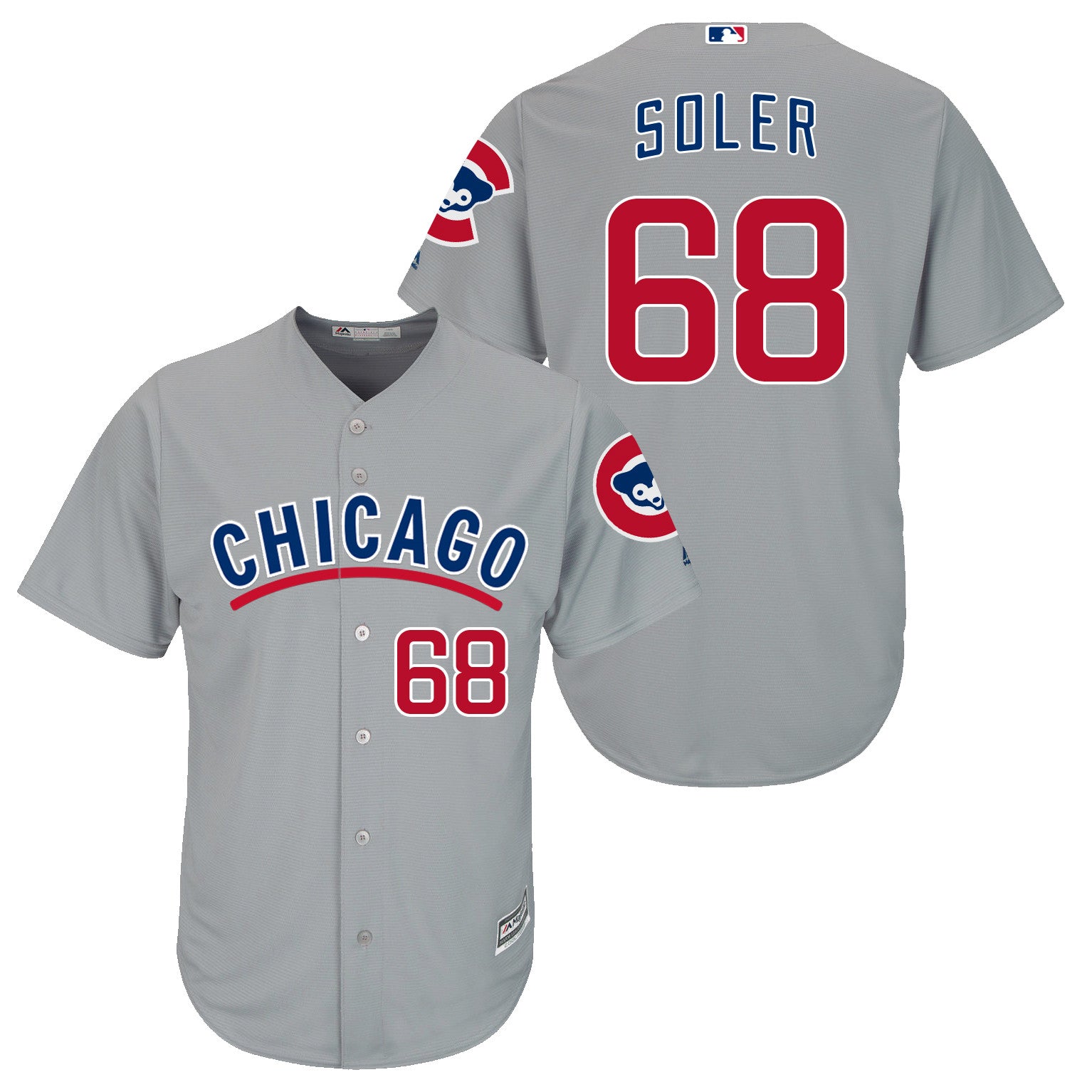 Jorge Soler Chicago Cubs grey jersey