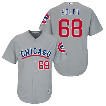 Jorge Soler Chicago Cubs grey jersey