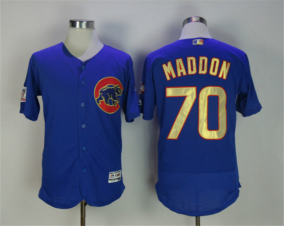 Joe Maddon Chicago Cubs blue jersey
