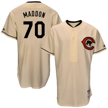 Joe Maddon Chicago Cubs cream Throwback jersey