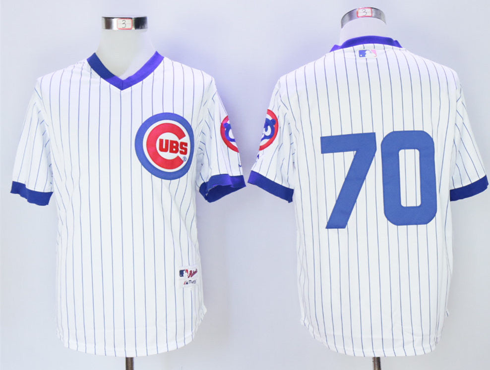 Joe Maddon Chicago Cubs white jersey