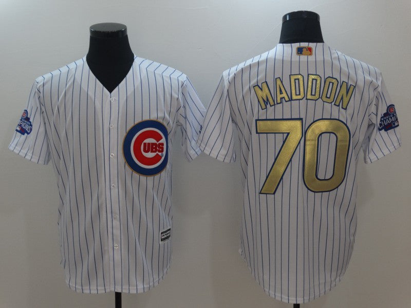 Joe Maddon Chicago Cubs white jersey