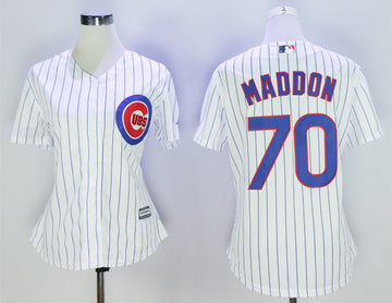 Joe Maddon Chicago Cubs white jersey