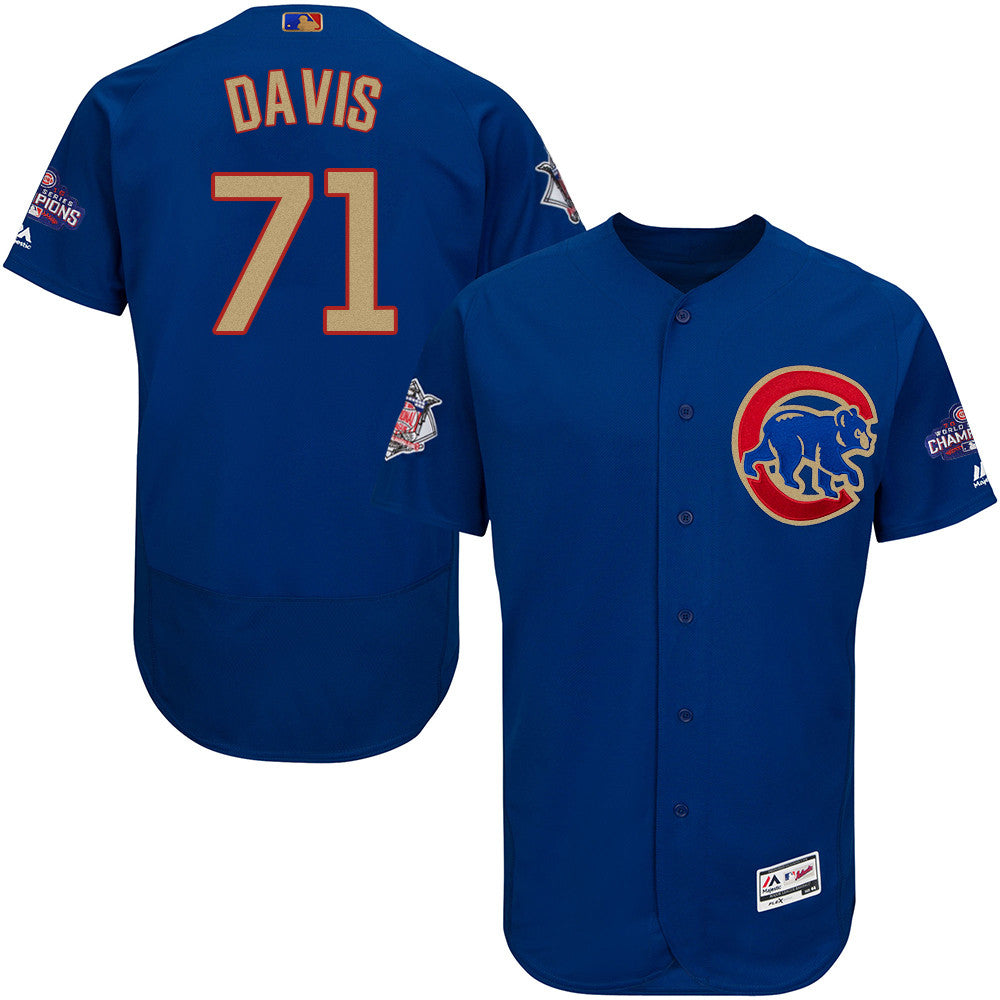 Wade Davis Chicago Cubs blue jersey