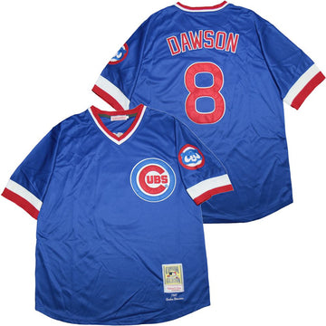 Andre Dawson Chicago Cubs blue Cooperstown jersey