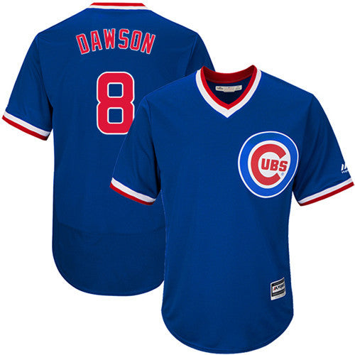 Andre Dawson Chicago Cubs blue Cooperstown jersey