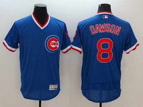 Andre Dawson Chicago Cubs blue Authentic jersey