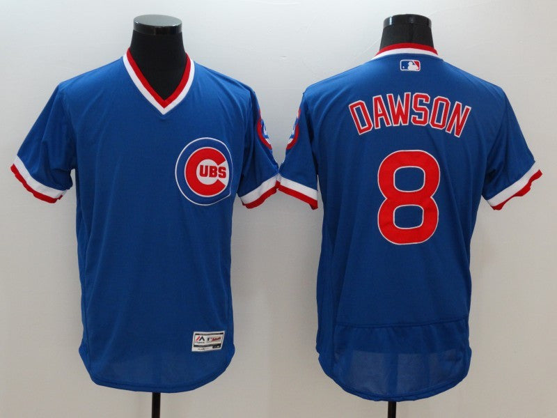 Andre Dawson Chicago Cubs blue Throwback jersey