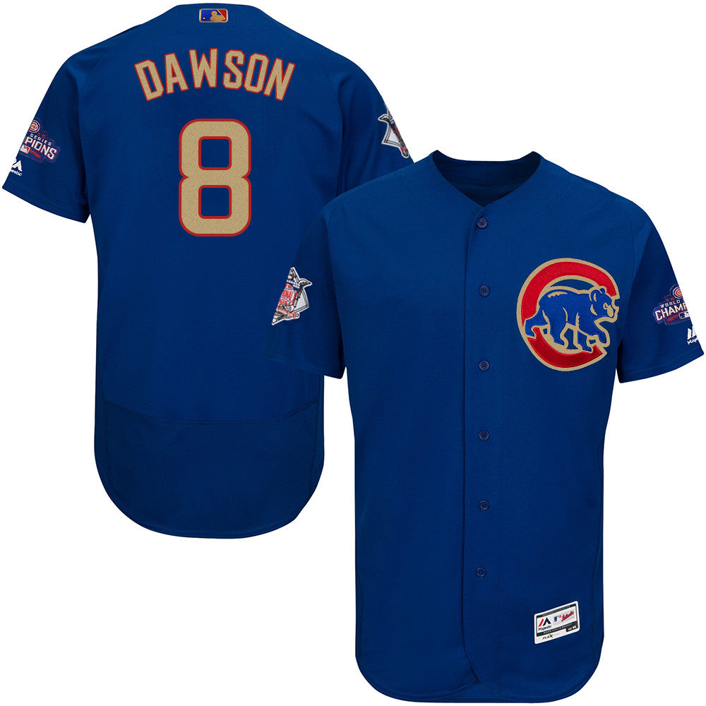 Andre Dawson Chicago Cubs blue jersey