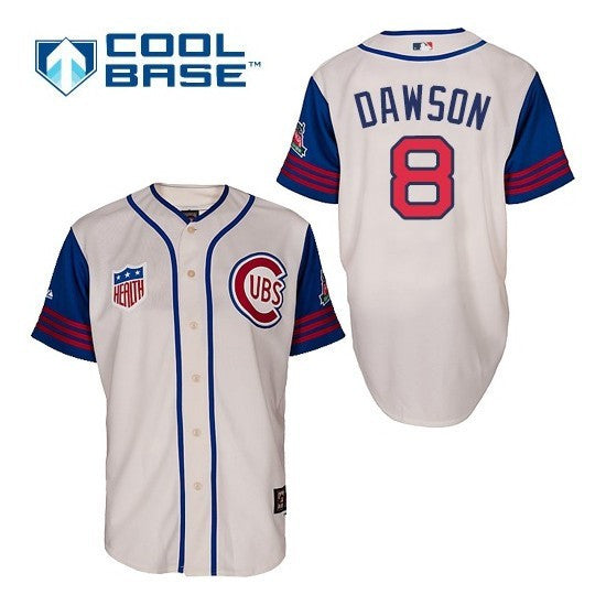 Andre Dawson Chicago Cubs cream jersey