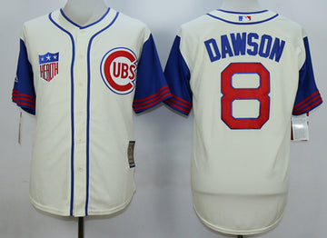 Andre Dawson Chicago Cubs cream jersey