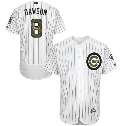 Andre Dawson Chicago Cubs white Authentic jersey