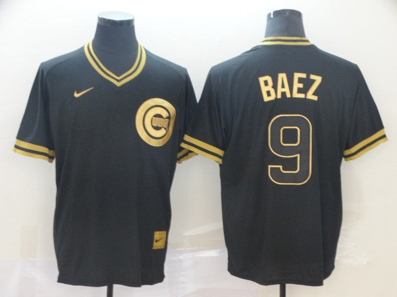 Javier Baez Chicago Cubs black Legend jersey