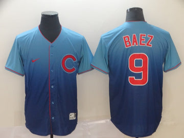 Javier Baez Chicago Cubs blue Fashion jersey