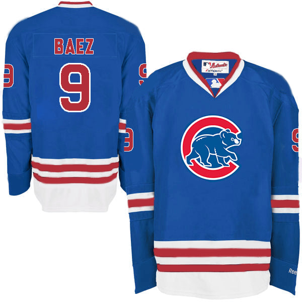 Javier Baez Chicago Cubs blue jersey