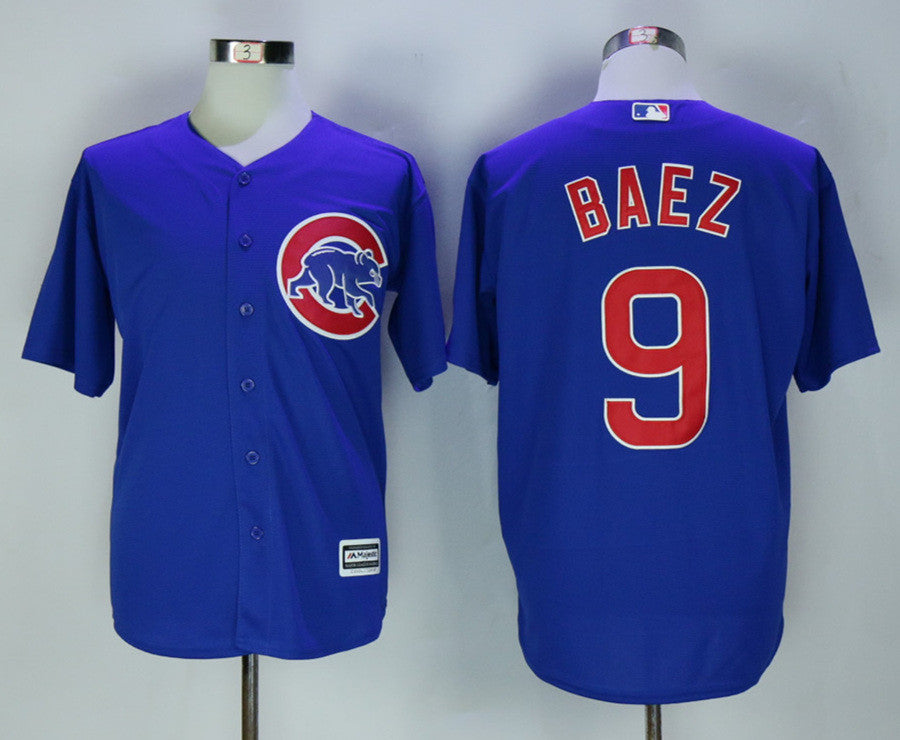 Javier Baez Chicago Cubs blue jersey