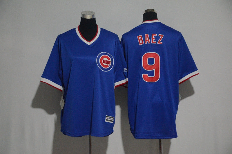 Javier Baez Chicago Cubs blue jersey