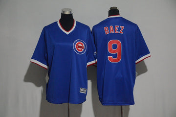 Javier Baez Chicago Cubs blue jersey