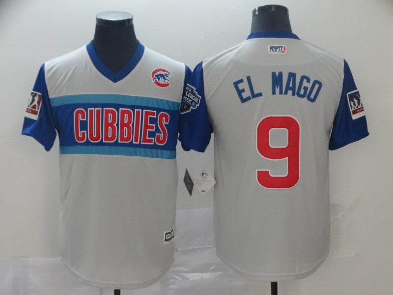 Javier Baez El Mago Chicago Cubs gray Classic jersey