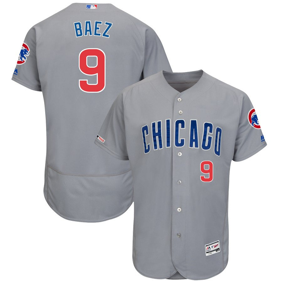 Javier Baez Chicago Cubs gray jersey