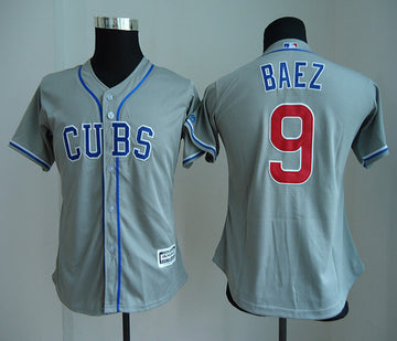 Javier Baez Chicago Cubs gray jersey