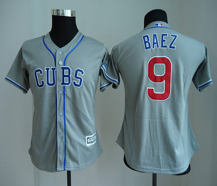 Javier Baez Chicago Cubs gray jersey