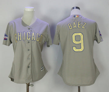 Javier Baez Chicago Cubs gray jersey