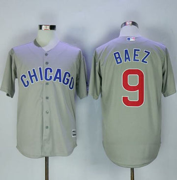 Javier Baez Chicago Cubs grey jersey