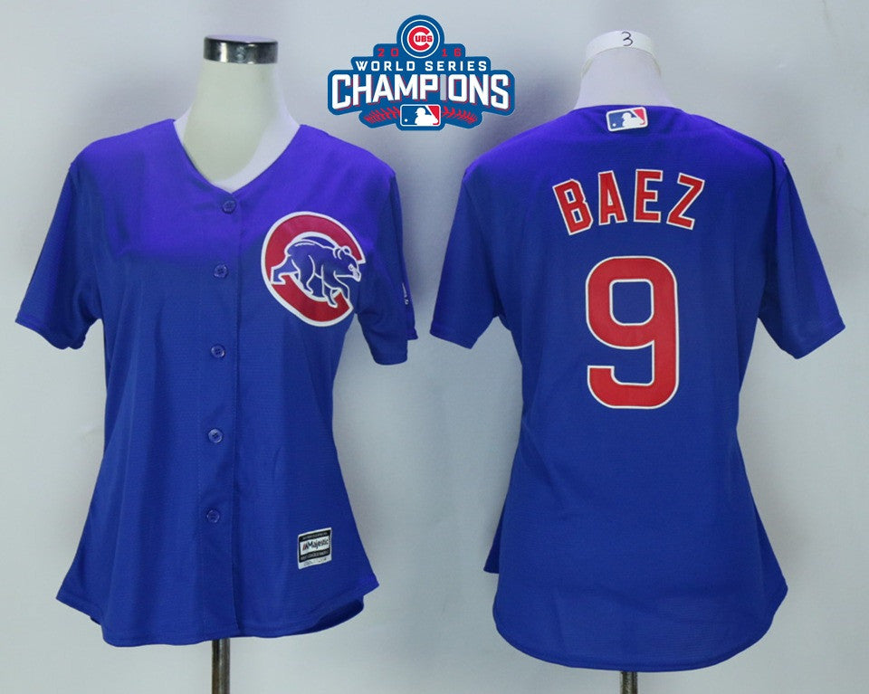 Javier Baez Chicago Cubs royal jersey