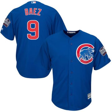 Javier Baez Chicago Cubs royal jersey