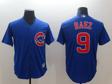 Javier Baez Chicago Cubs royal Throwback jersey