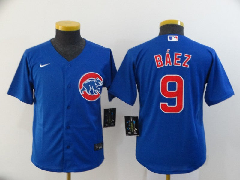 Javier Baez Chicago Cubs royal jersey