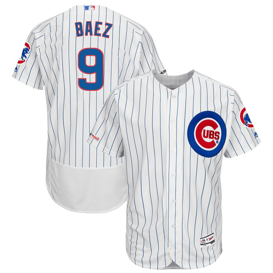 Javier Baez Chicago Cubs white jersey
