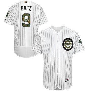 Javier Baez Chicago Cubs white jersey