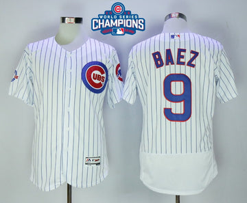 Javier Baez Chicago Cubs white jersey