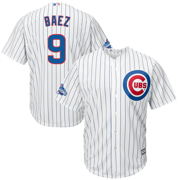 Javier Baez Chicago Cubs white jersey
