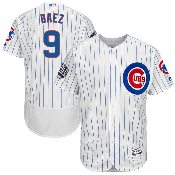 Javier Baez Chicago Cubs white jersey